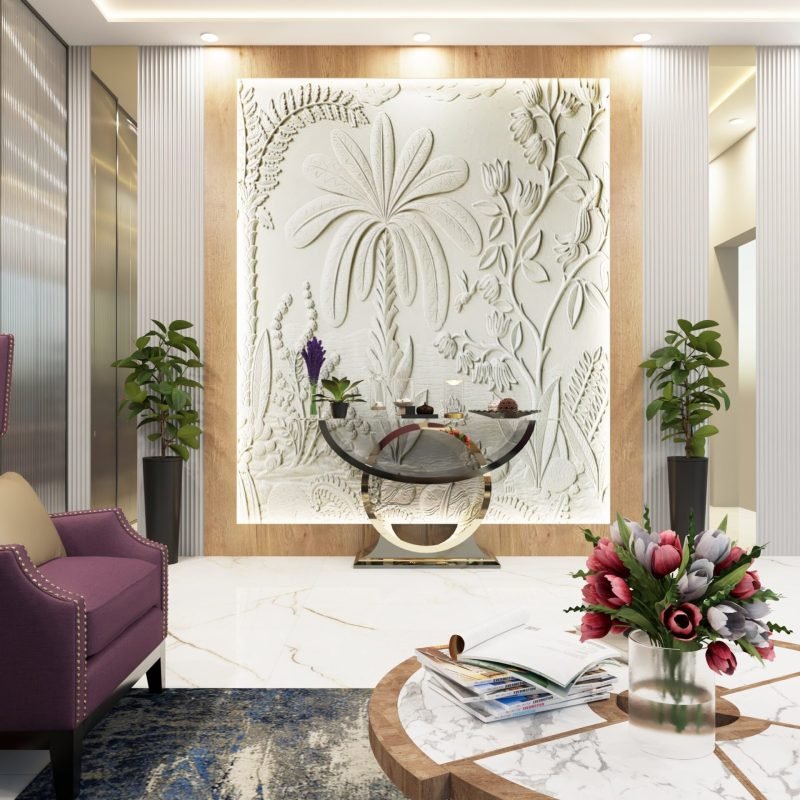 drawing room mural wall